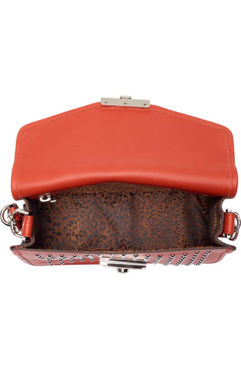 Longchamp Mademoiselle Studded Crossbody Bag, Alternate, color, Poppy