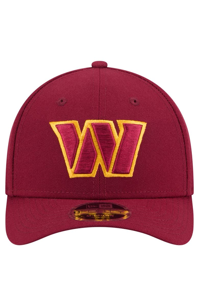 New Era Men's New Era Burgundy Washington Commanders Team Collection 9FORTY M-Crown Adjustable Hat, Alternate, color, Burgundy