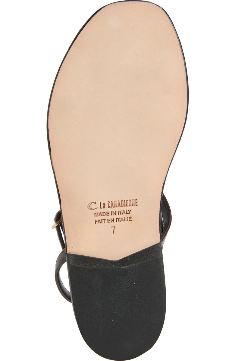 La Canadienne Gentle Ankle Wrap Sandal, Alternate, color, Brown
