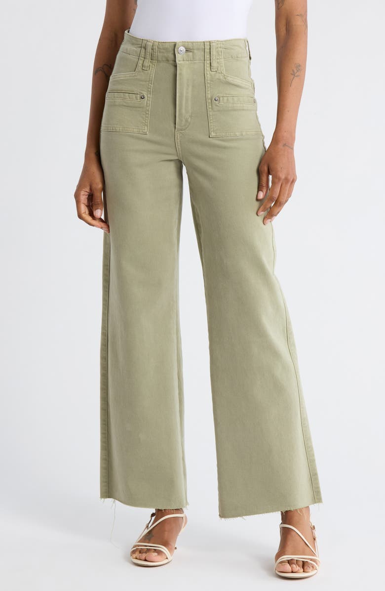 PAIGE Anessa 31 Straight Leg Pants, Main, color, Vintage Oak Moss