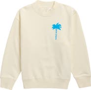 Palm Angels Kids' Palm Logo Crewneck Sweatshirt