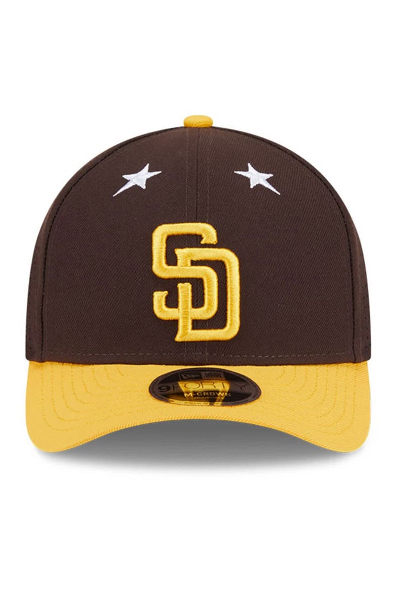 Men's New Era Brown/Gold  San Diego Padres 2025 MLB All-Star Game 9FORTY M-Crown Adjustable Hat, Alternate, color, Brown