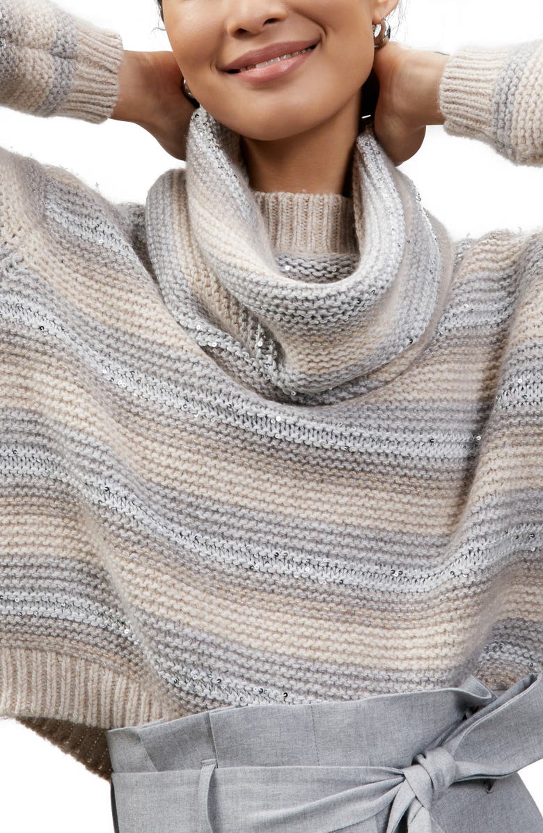 Lafayette 148 New York Links Cashmere Blend Infinity Scarf, Main, color,