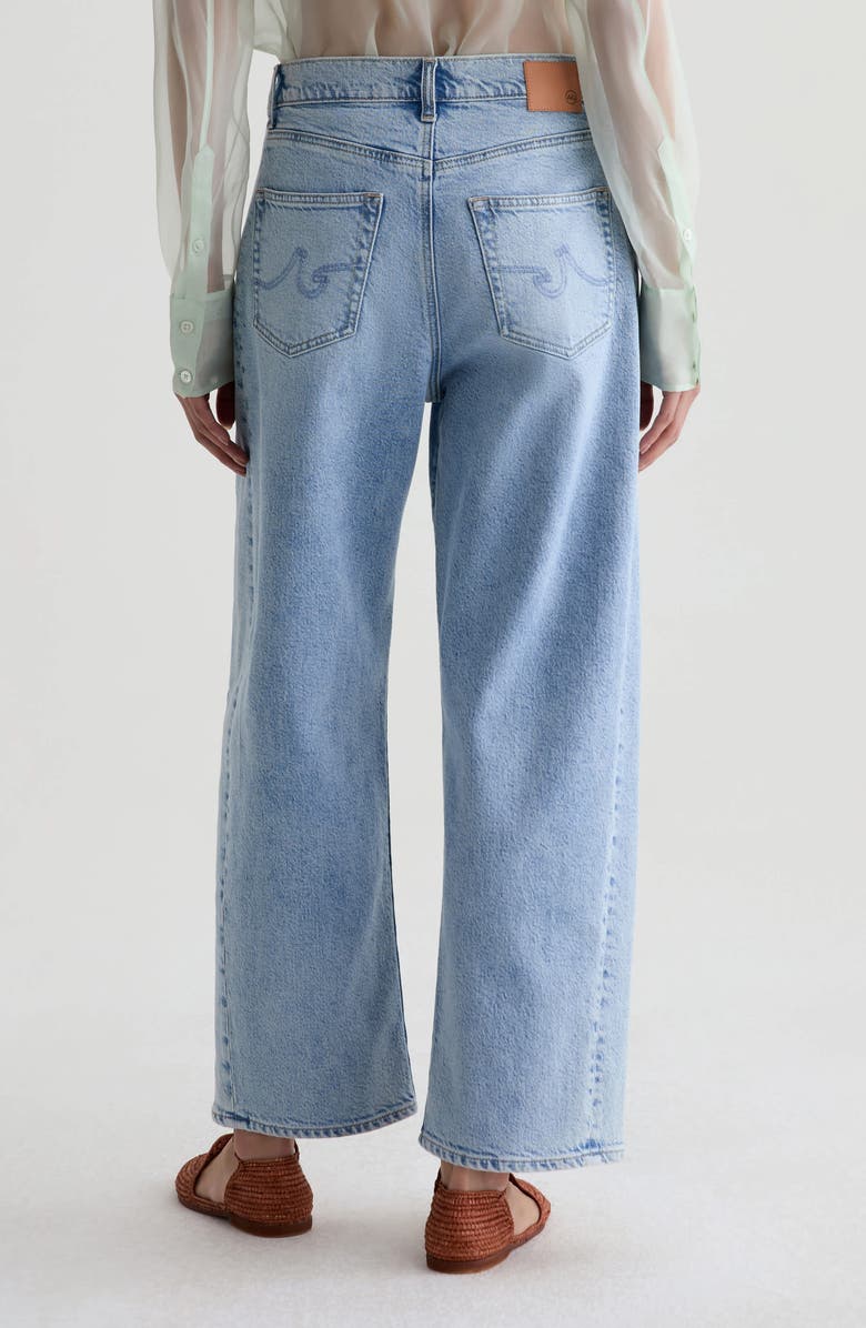 AG Hattie High Waist Ankle Barrel Leg Jeans, Alternate, color, Gold Country