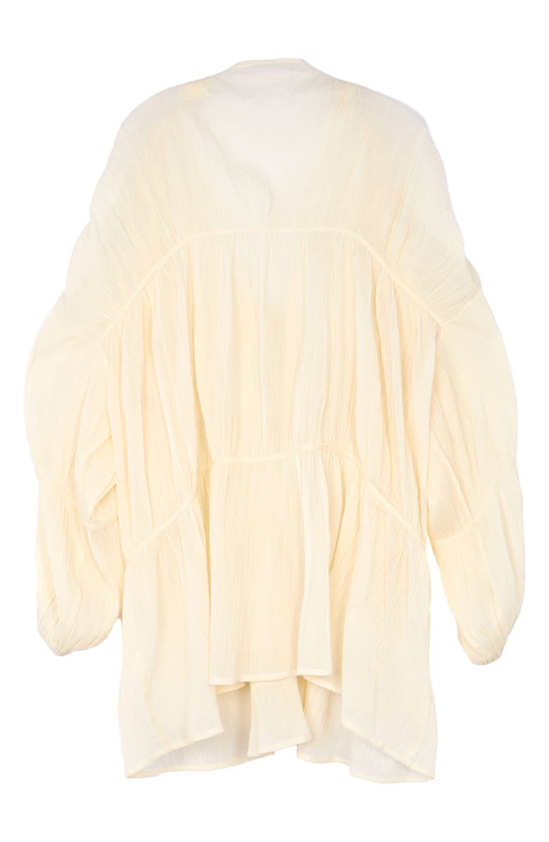 SAACHI Ruffle Tie Front Top, Alternate, color, 