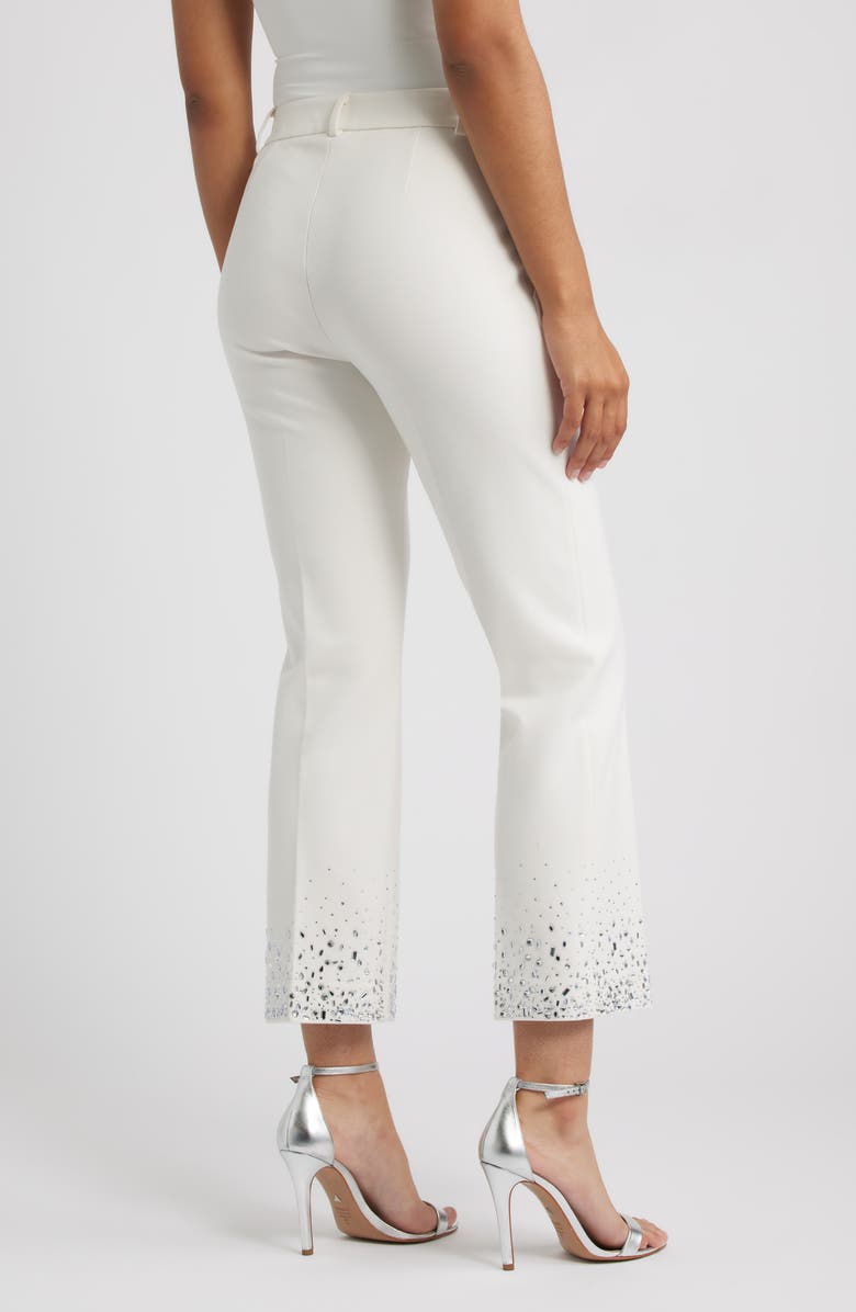 Anne Klein Crop Flare Pants, Alternate, color, White Dove