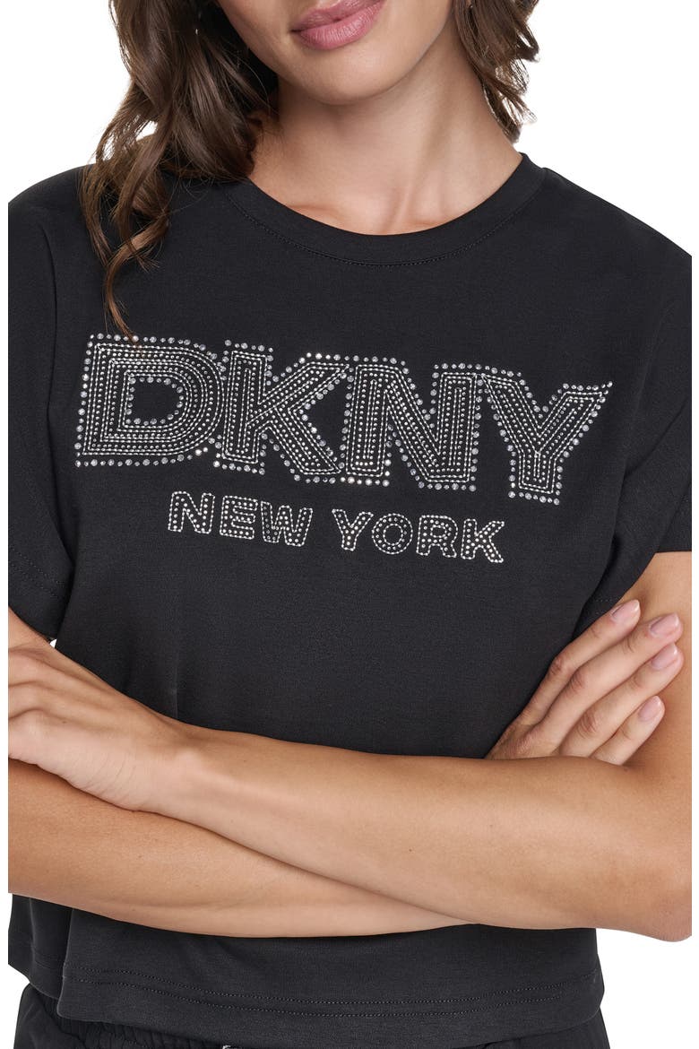 Embellished Dolman Sleeve T-Shirt, Alternate, color, BLACK