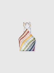 Missoni Zig Zag Tulle Halterneck Top