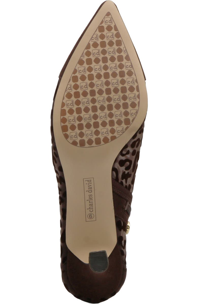 Charles by Charles David Abena Pointed Toe Bootie, Alternate, color, Dark Chocolate