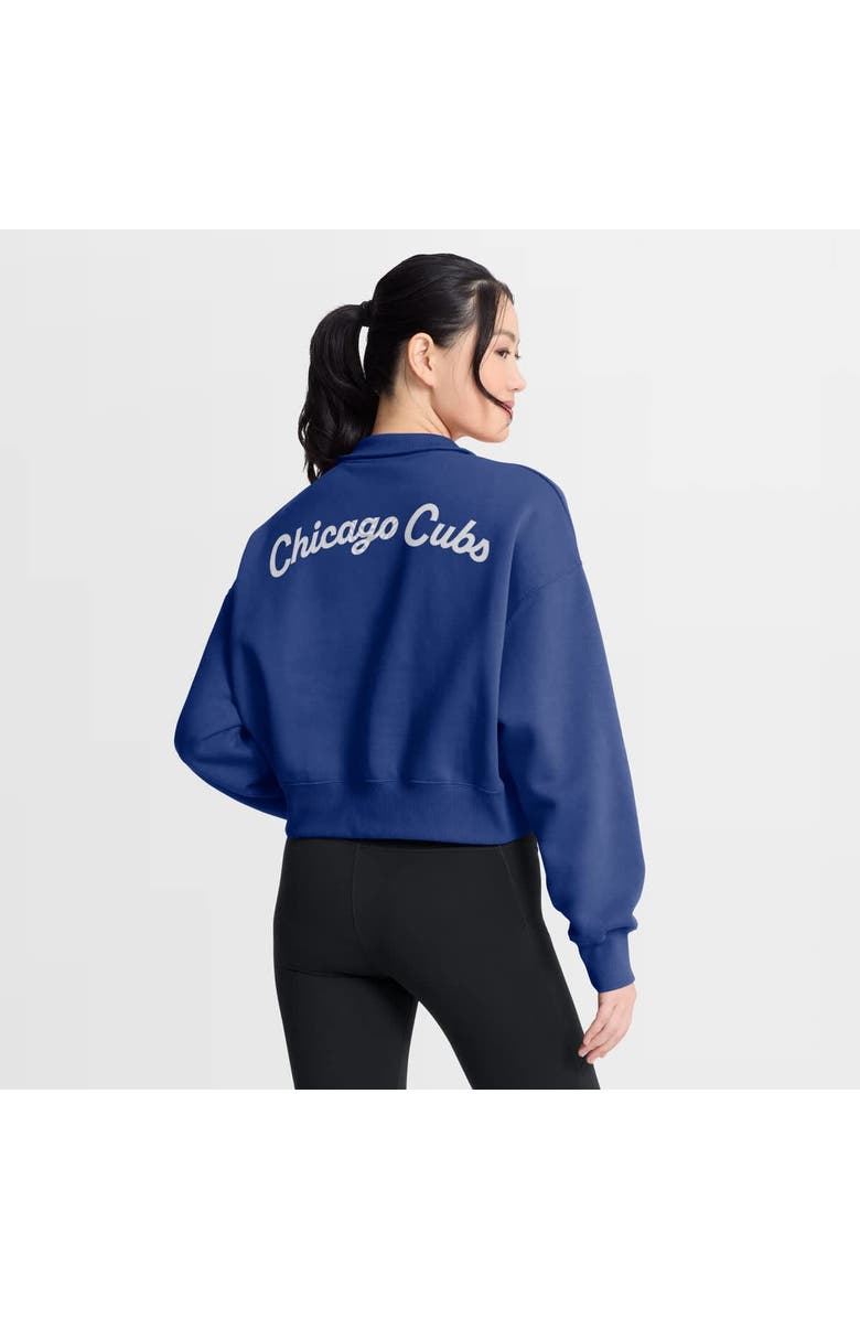 Nike Women's Nike Royal Chicago Cubs Primetime Phoenix Fleece Half-Zip Sweatshirt, Alternate, color, Royal