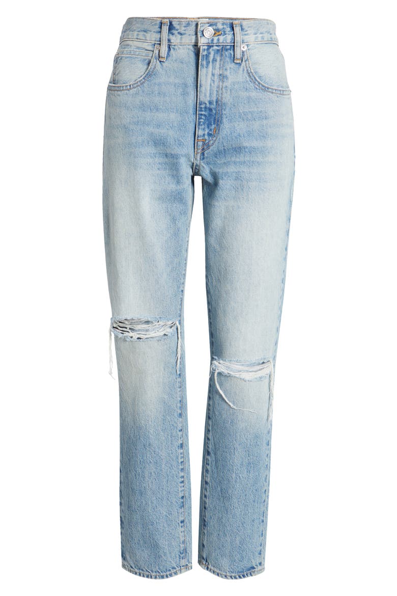 Women's Virginia High Waist Slim Straight Leg Jeans, Alternate, color, ALABAMA SHAKE
