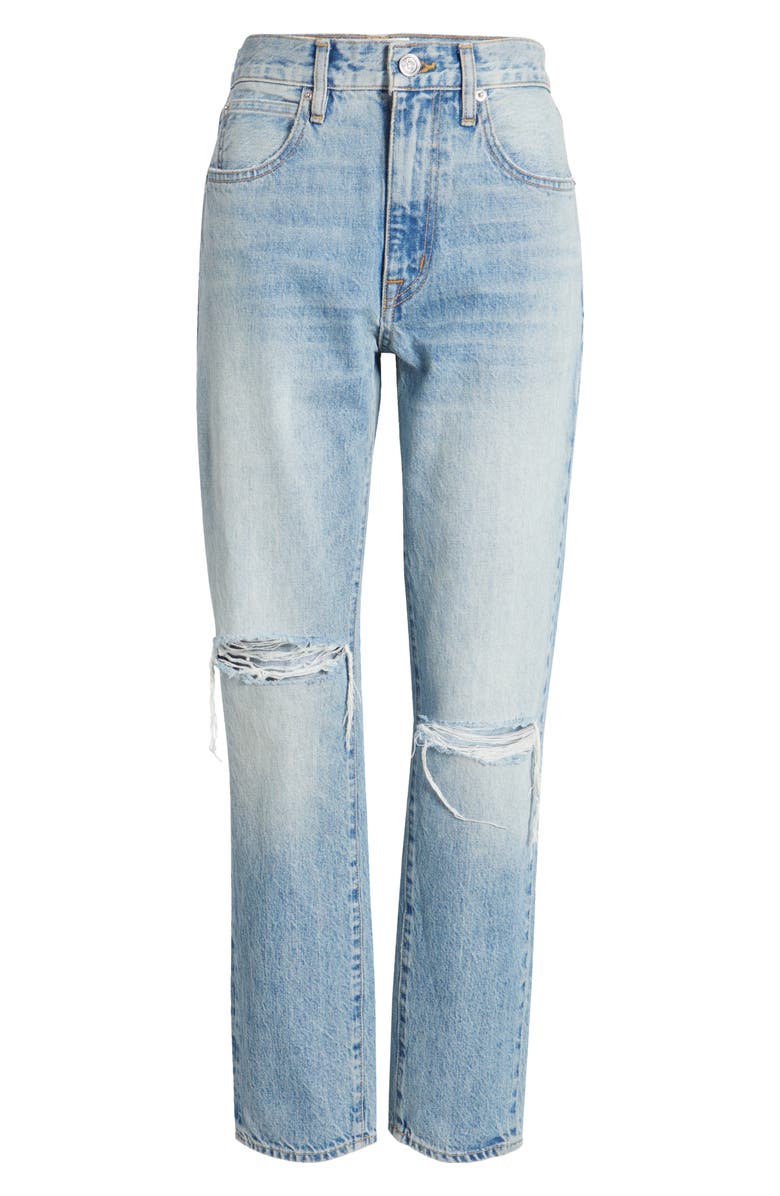 SLVRLAKE Women's Virginia High Waist Slim Straight Leg Jeans, Alternate, color, Alabama Shake