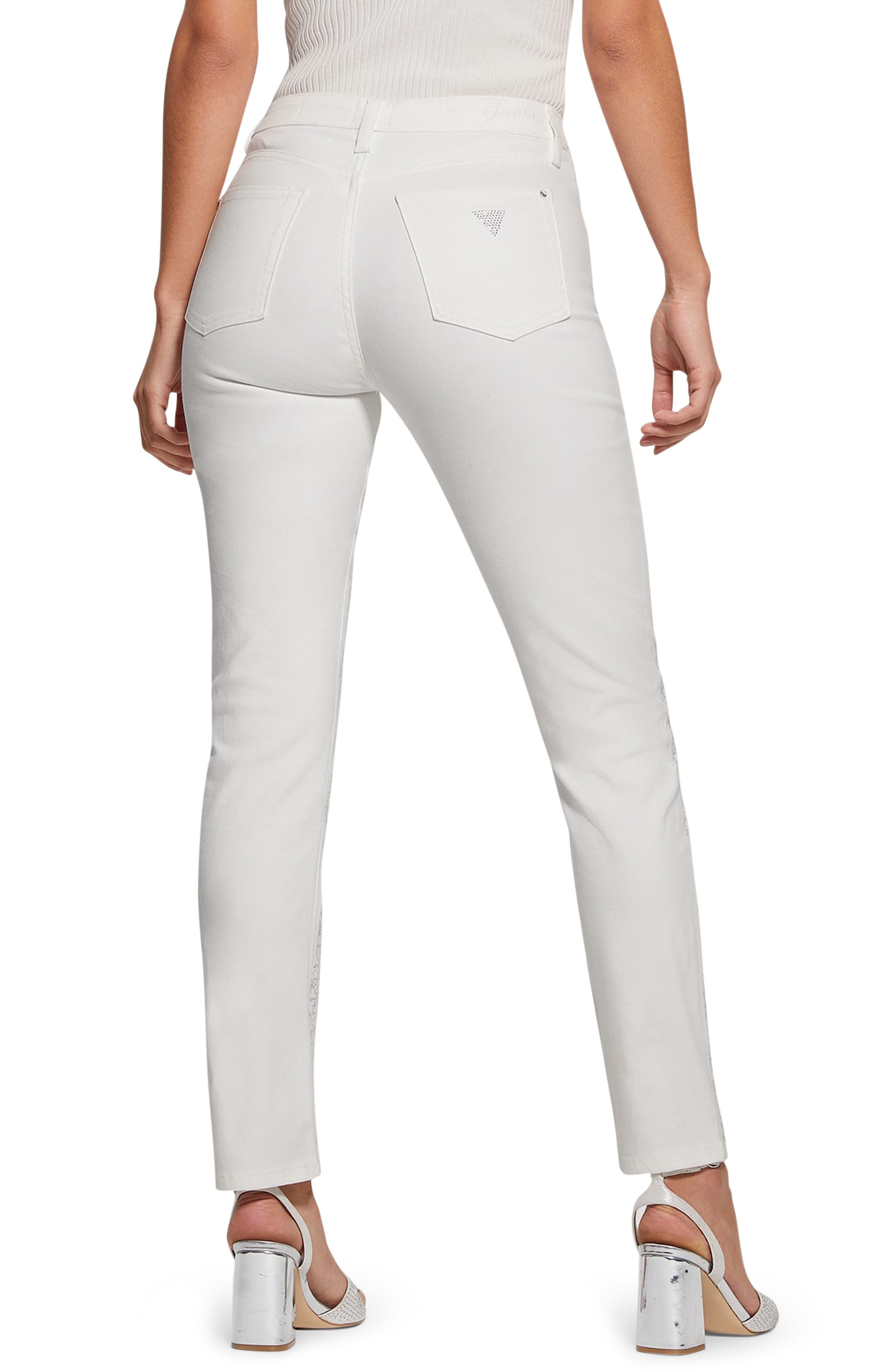Girly Rhinestone Stretch Cotton Pants - image 2