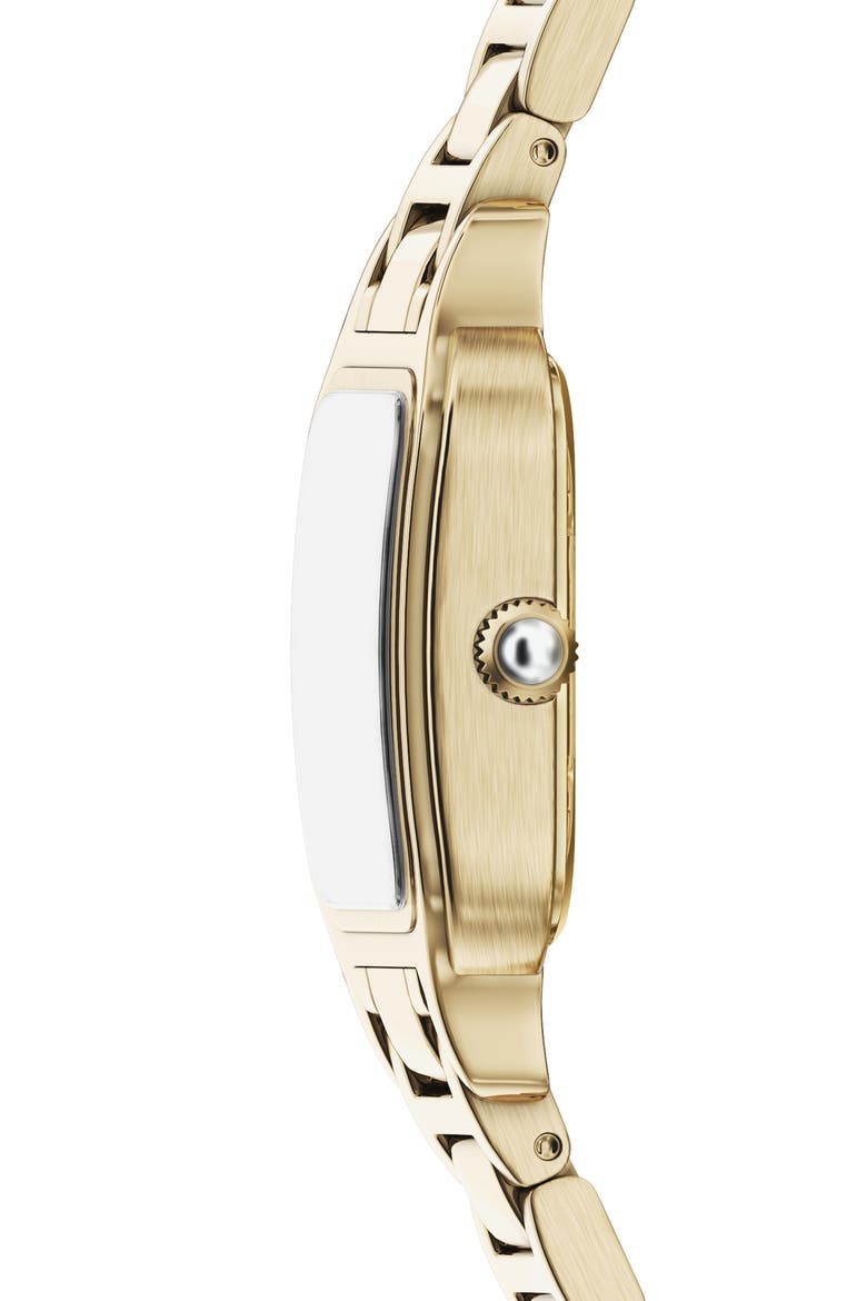 Mother-of-Pearl Bracelet Watch, 26mm x 26.5mm, Alternate, color, GOLD