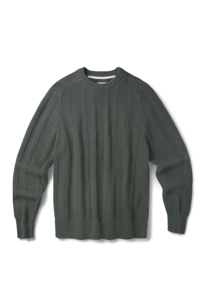 Montrose Textured Crew Neck Jumper, Alternate, color, Dark Khaki