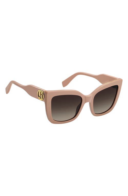 Marc Jacobs 54mm Gradient Cat Eye Sunglasses In Brown