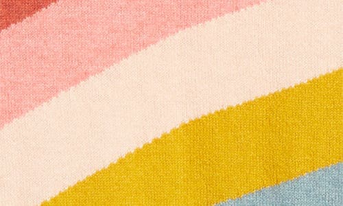 Marine Layer Icon Crewneck Pullover Sweater In Oatmeal Rainbow