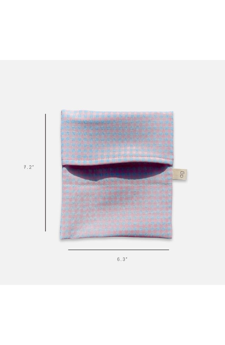 Ardent Goods Double Layer Gingham Food Bag Set, Alternate, color, Grey