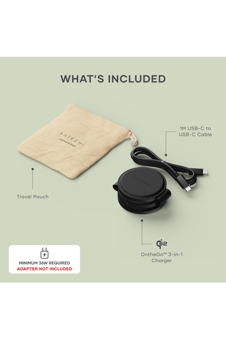 OntheGo 3 in 1 Charger, Alternate, color, Black
