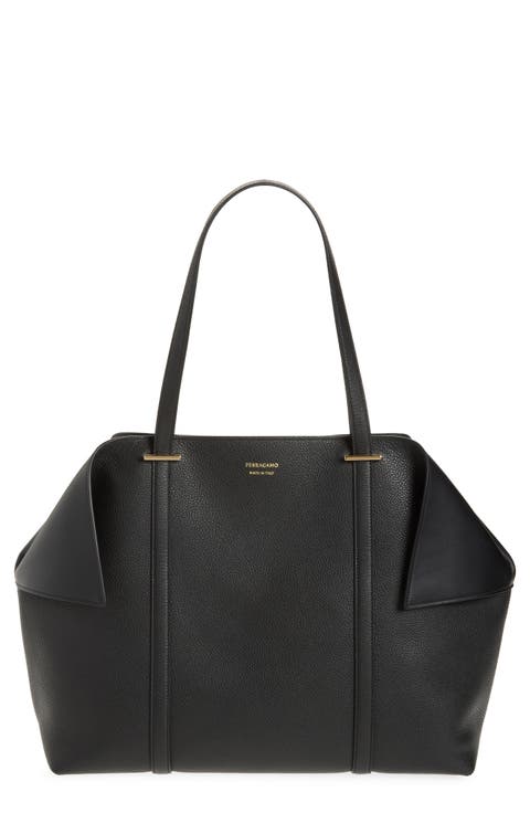 Large Folded Suede Tote