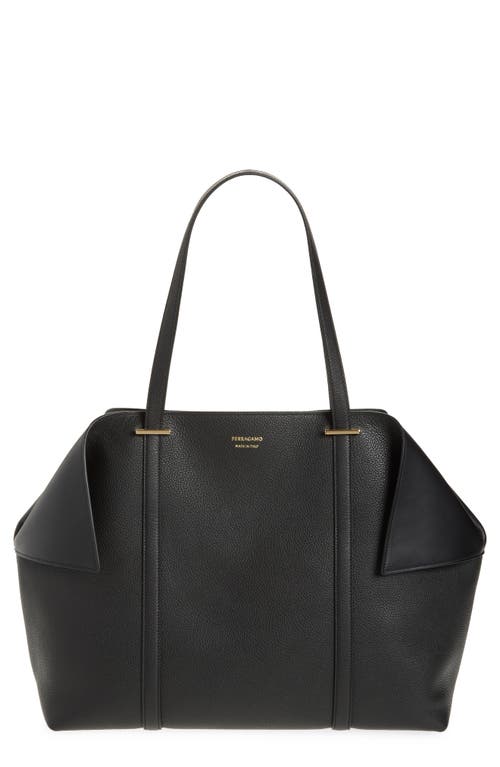 Ferragamo Large Folded Suede Tote In Pattern