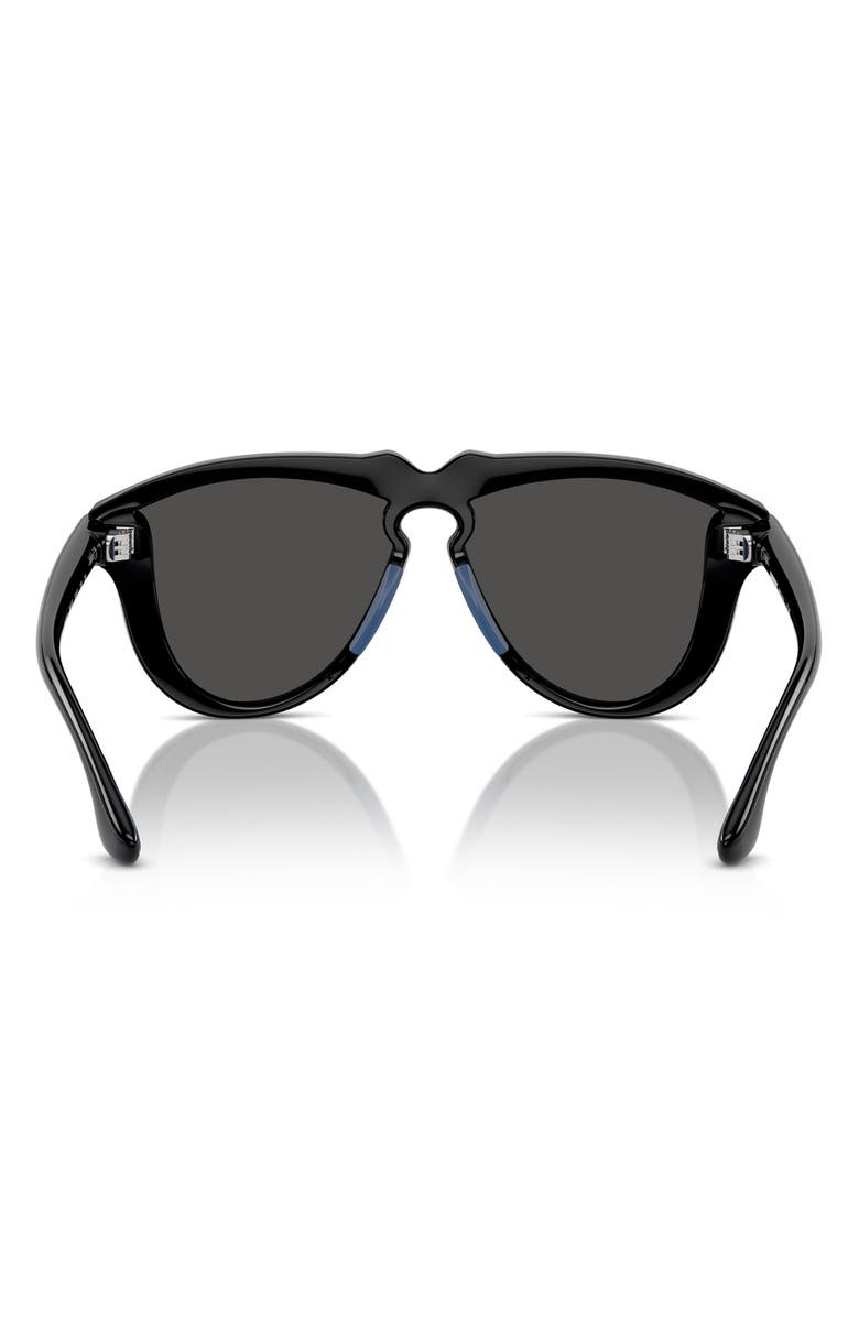 Burberry Kids' 52mm Pilot Sunglasses, Alternate, color, Black / Dark Grey