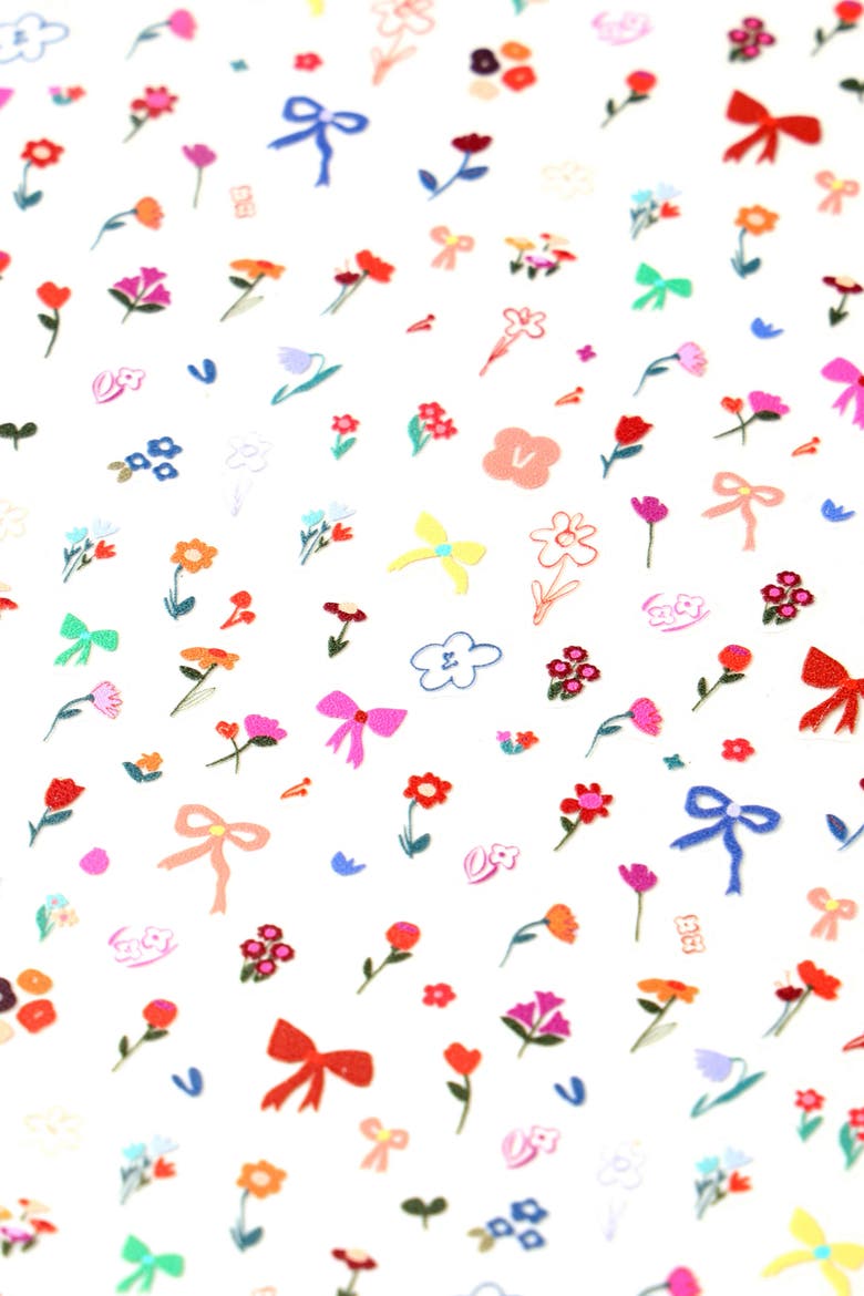 Nail Sticker by Zoe Wodarz - Flower Pop, Alternate, color, Pink