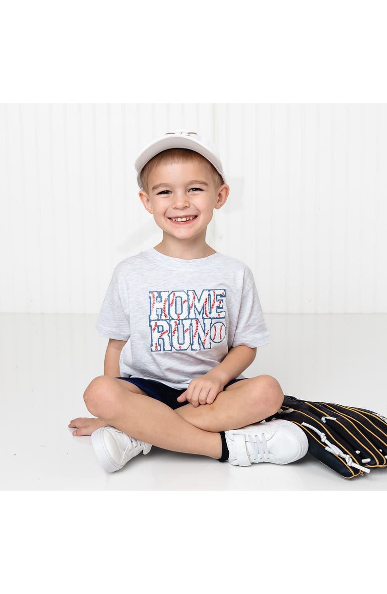 Sweet Wink Home Run Patch Short Sleeve T-Shirt, Alternate, color, Ash