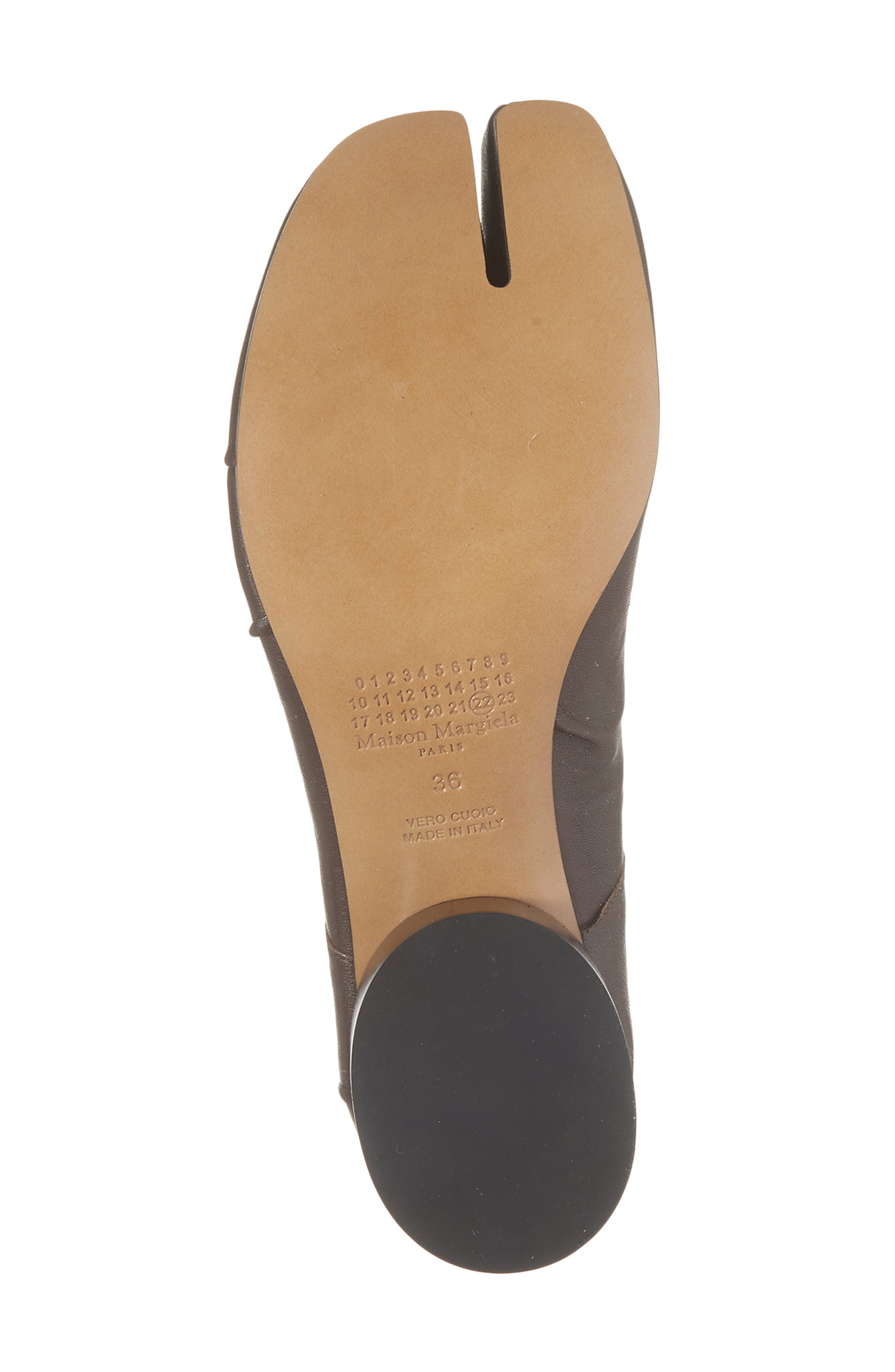 Tabi Ballerina Pump, Alternate, color, MOKA BROWN