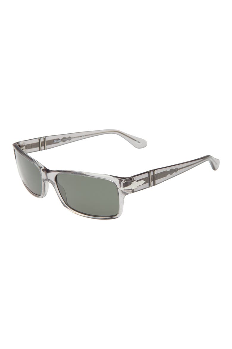 58mm Rectangular Polarized Sunglasses, Alternate, color, GREEN POL
