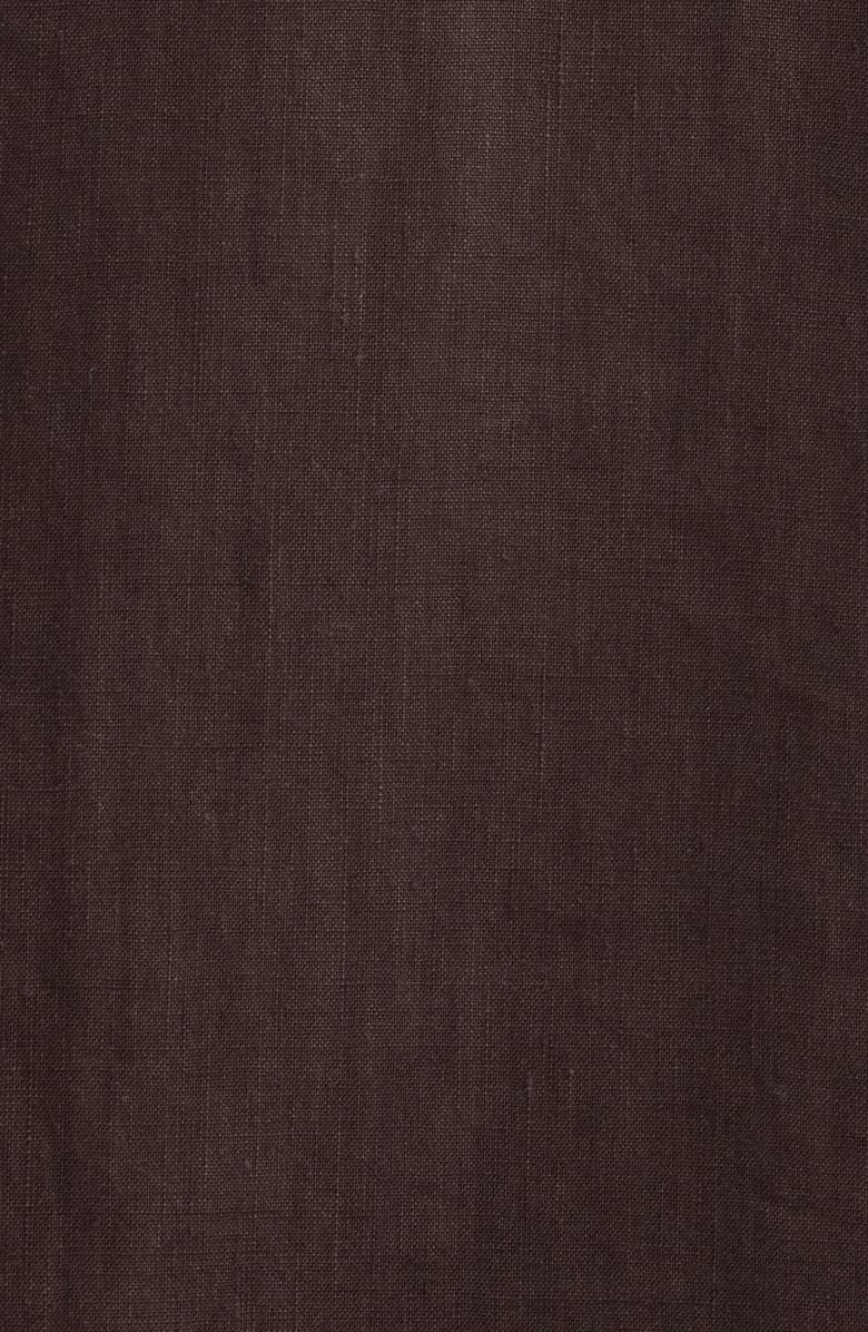 BOSS Corvin Linen & Wool Blend Overshirt, Alternate, color, Dark Brown
