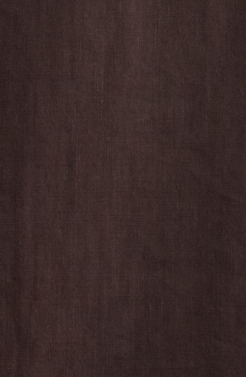 Hugo Boss Overshirt With Long Sleeves And Chest Pockets In Dark Brown