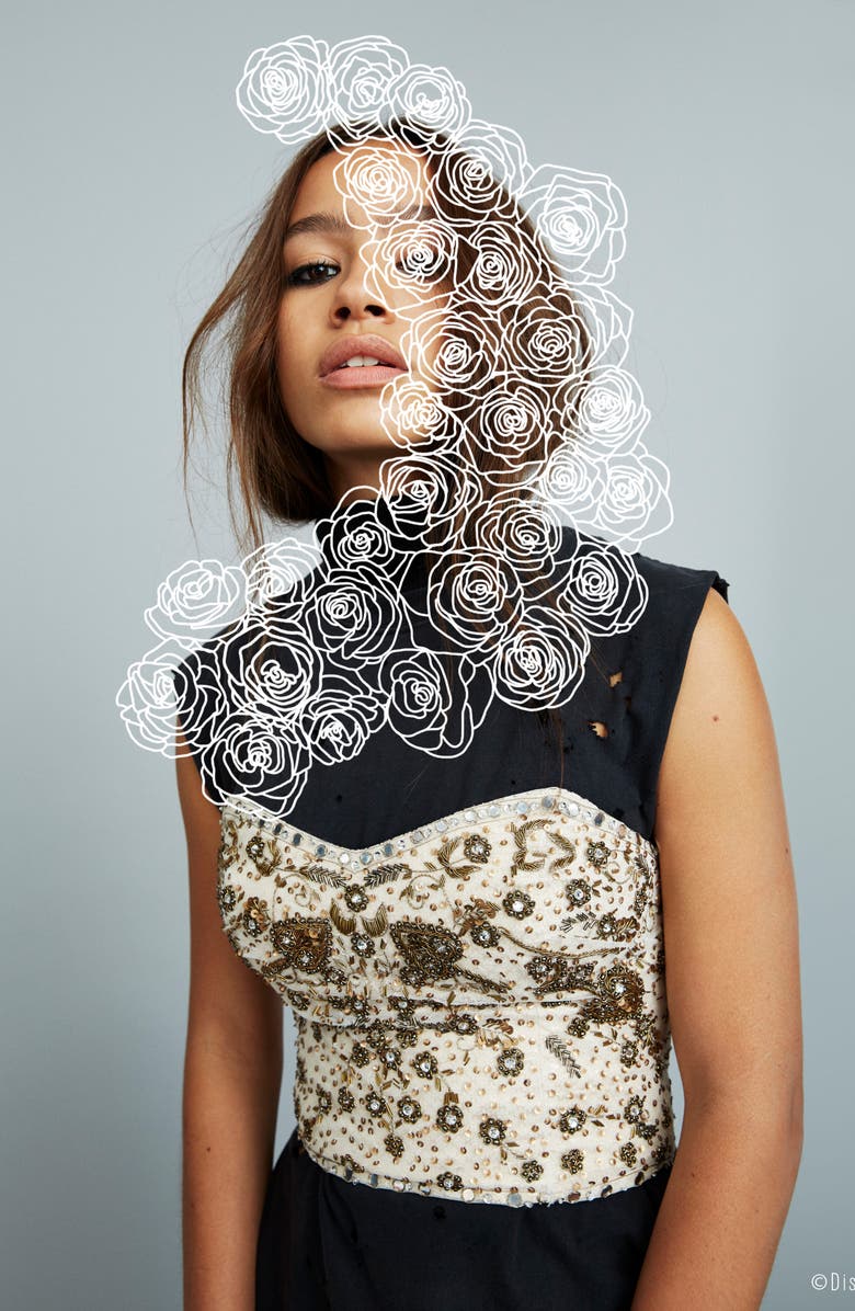 Stance x Disney<sup>®</sup> Beauty and the Beast The Rose Socks, Alternate, color, 