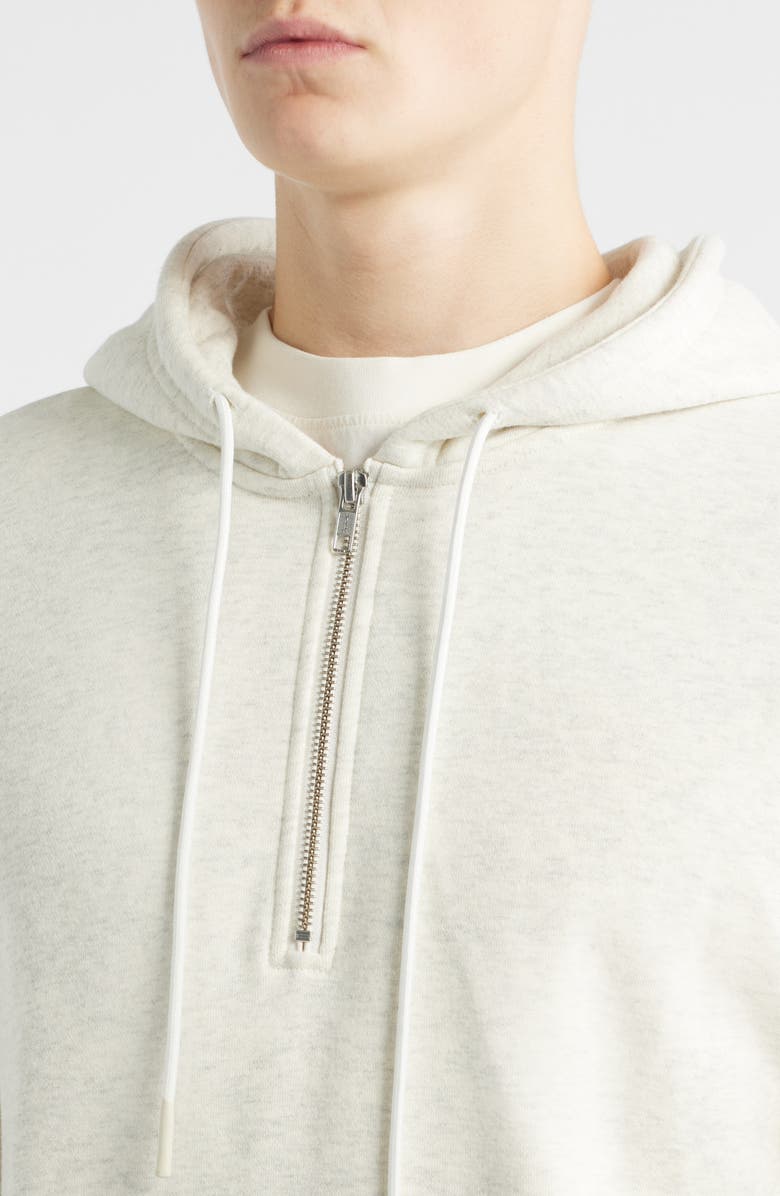 KROST Fleec Quarter Zip Hoodie, Alternate, color, Bleached Sand