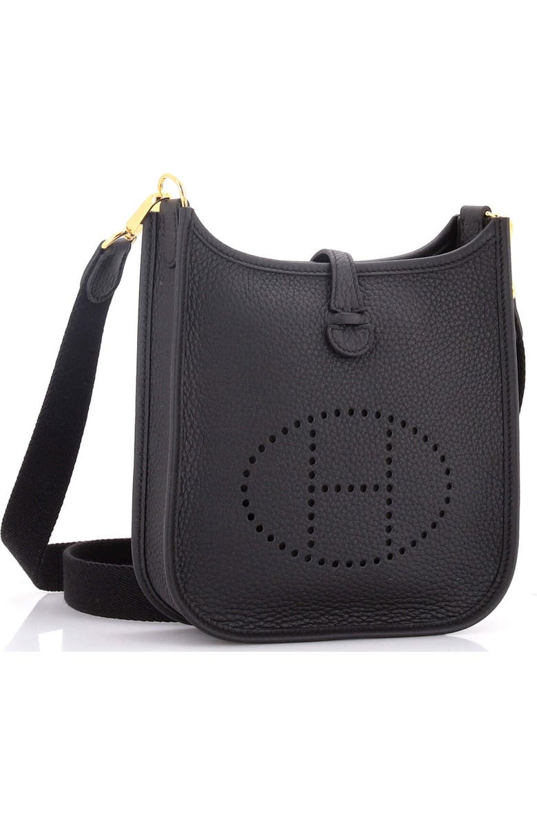 Pre-Owned Hermes Evelyne Bag Gen III Clemence TPM, Alternate, color, Noir