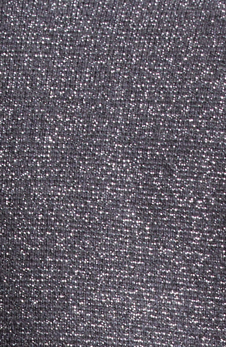 L'AGENCE Kenzie Metallic Double Breasted Knit Blazer, Alternate, color, Dark Shado