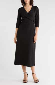 Draped Midi Dress