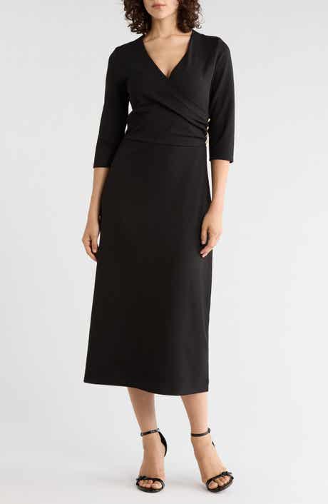Draped Midi Dress