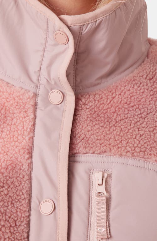 Roxy Axel Fleece Jacket In Pink