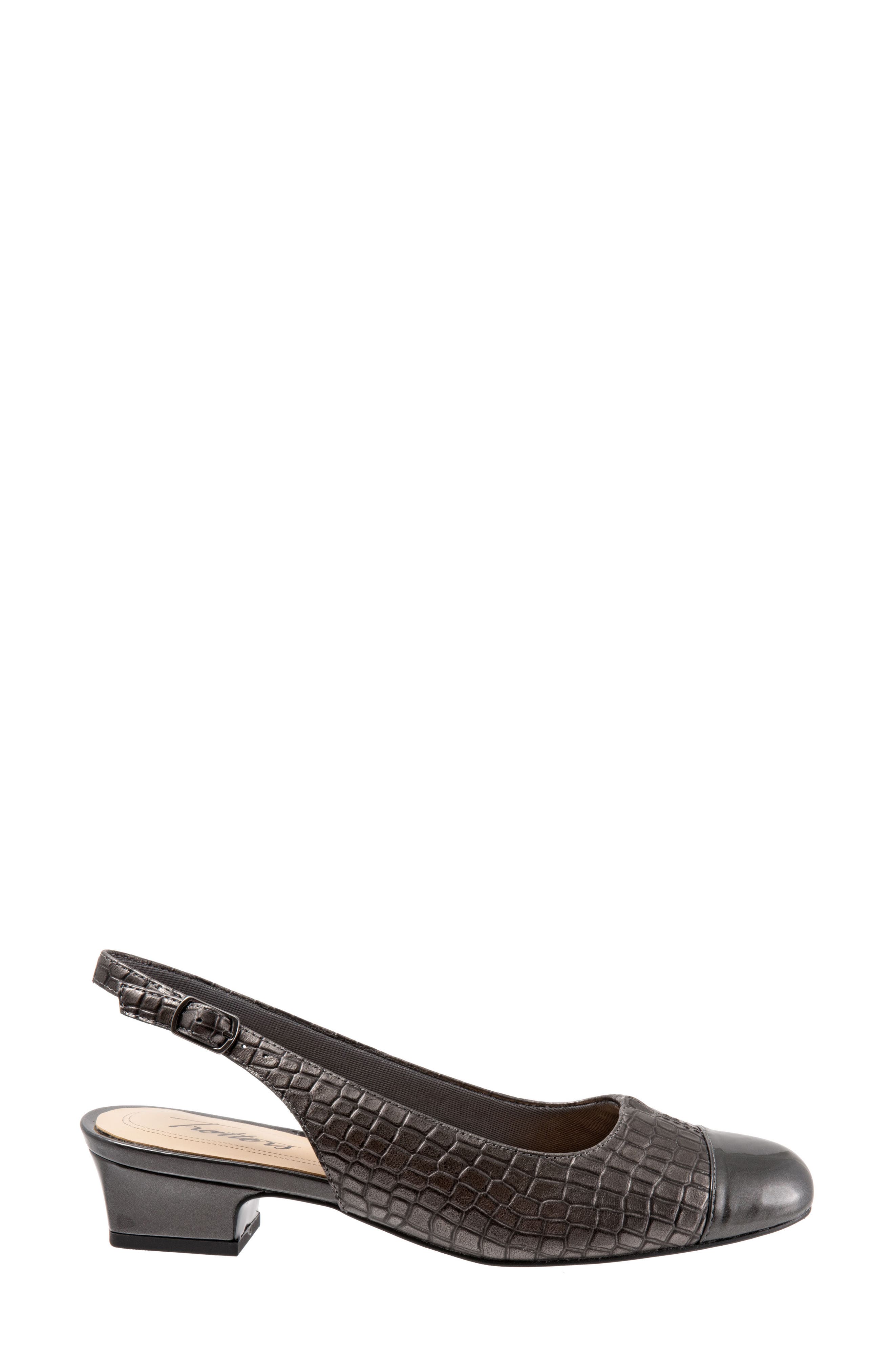 'Dea' Slingback, Alternate, color, PEWTER LEATHER