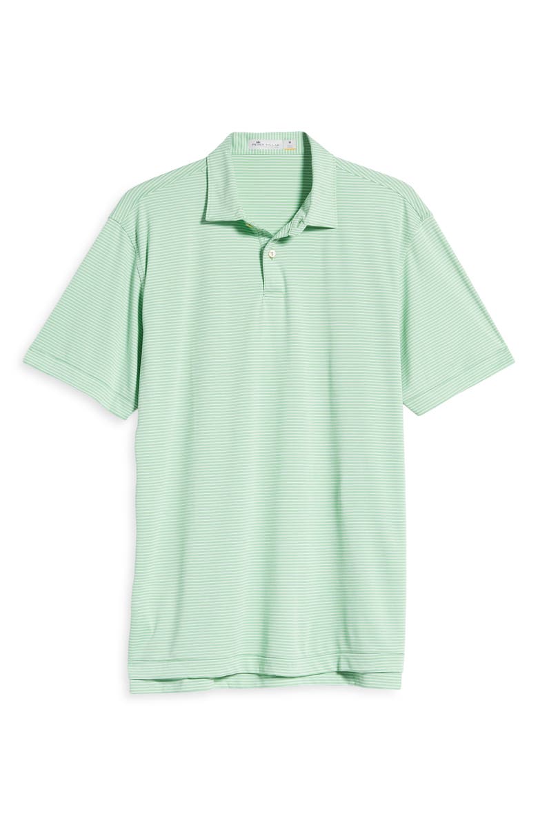 Peter Millar Featherweight Mélange Stripe Short Sleeve Polo, Alternate, color, 