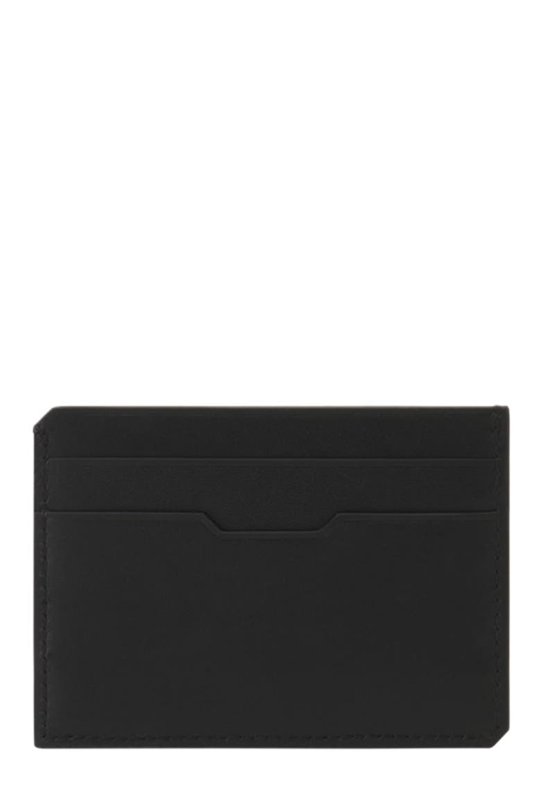 Compagnon Leather Cardholder, Alternate, color, Black