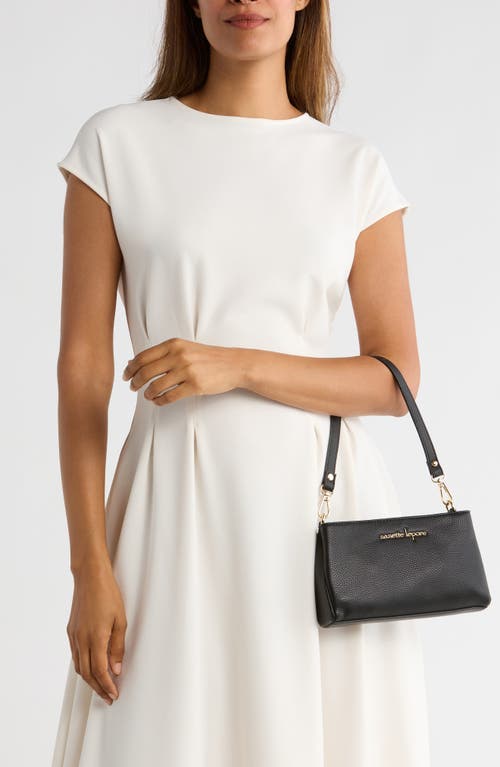 Nanette Lepore Triple Section Crossbody Bag In Black