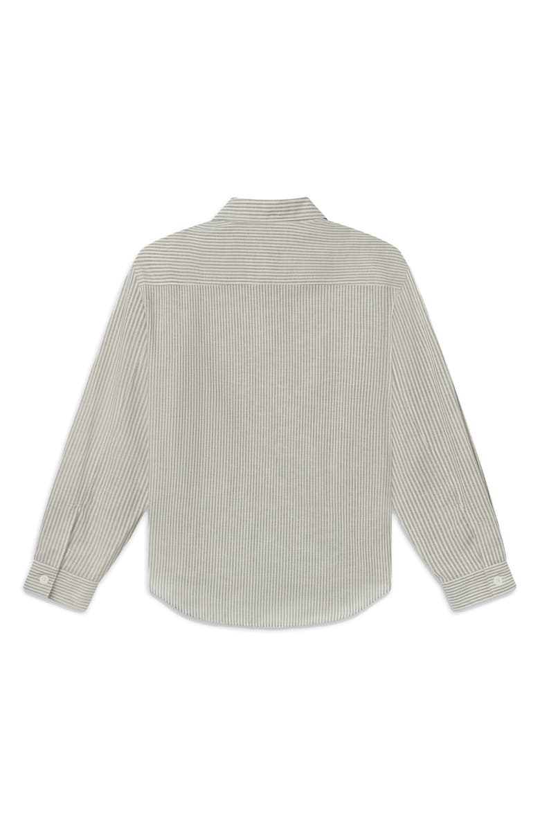 FRAME Stripe Button-Up Shirt, Alternate, color, Khaki Ecru Stripe
