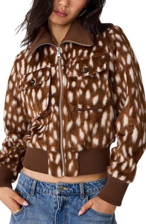 Hunton Faux Fur Bomber Jacket
