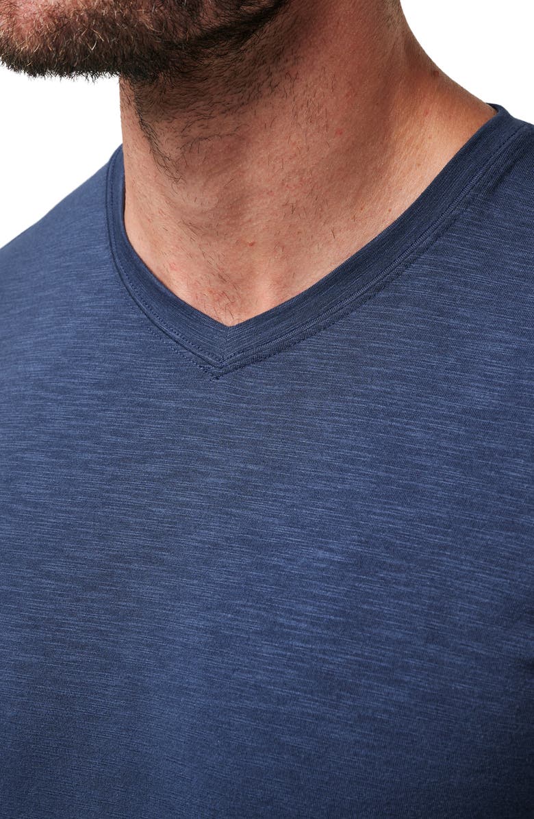 TravisMathew Cloud Trim Fit Slubbed T-Shirt, Alternate, color, Mood Indigo