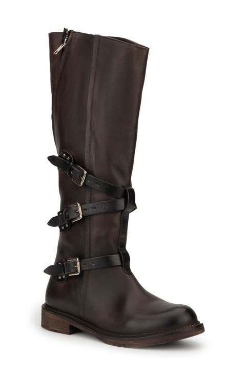 Jenny Buckle Strap Boot (Women)