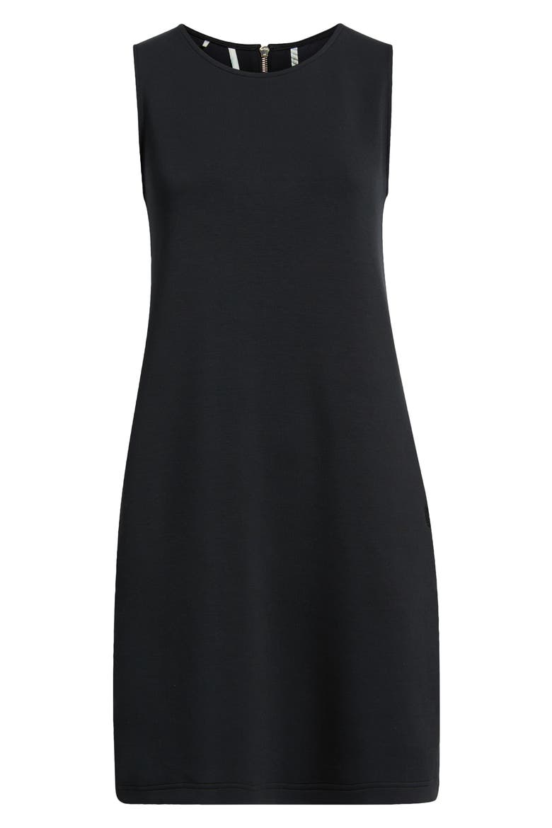 Palm Voyage Sleeveless Minidress, Alternate, color, BLACK