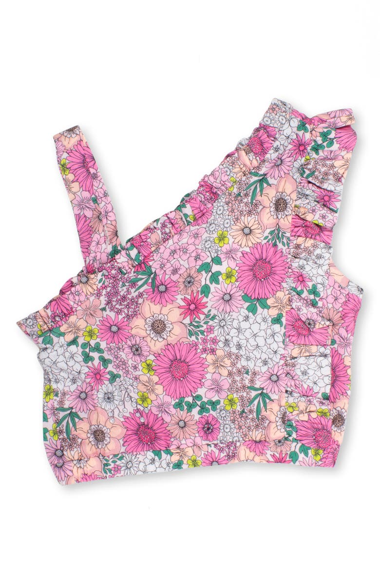 Shade Critters Kids' Floral One-Shoulder Cover-Up Top, Main, color,