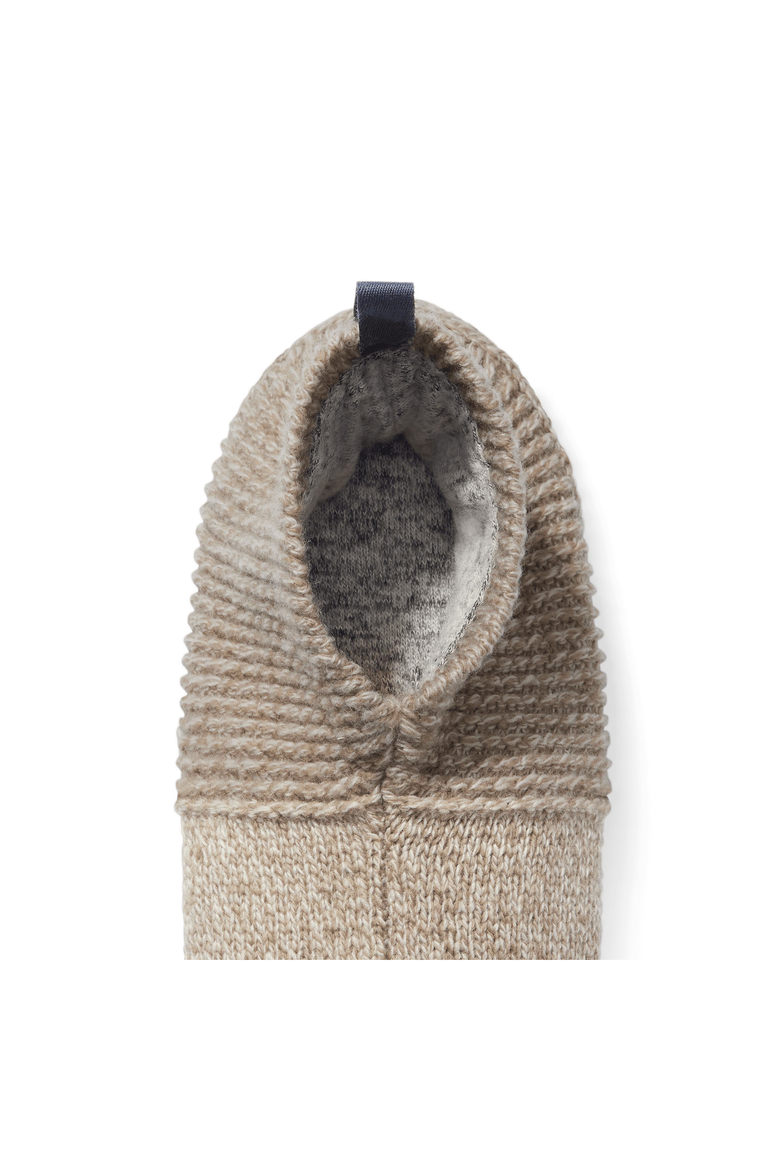 Marled Gripper Slippers, Alternate, color, TAUPE